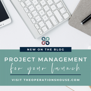 Project management for your launch